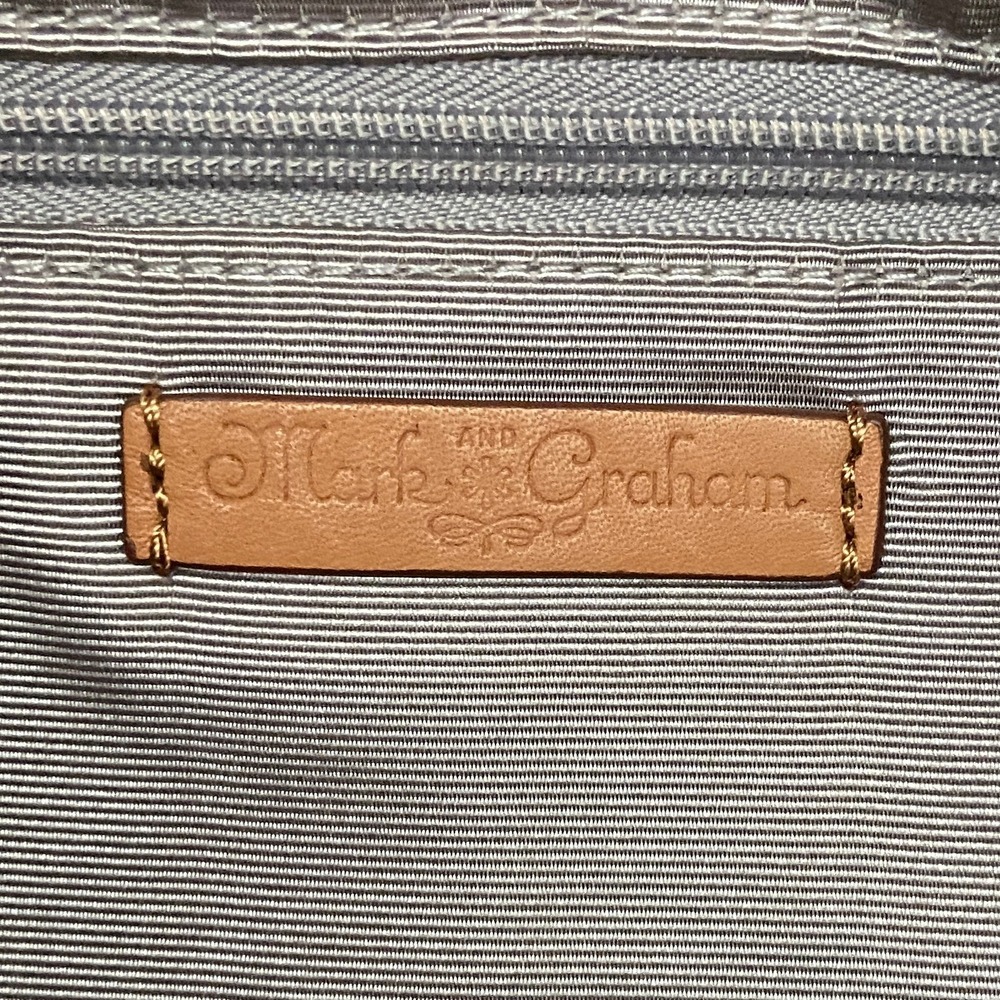 Mark & Graham Camel Tan Brown Leather Tote Bag - Picture 10 of 11